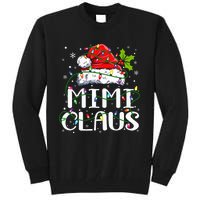 Mimi Claus  Christmas Lights Pajama Family Matching Tall Sweatshirt