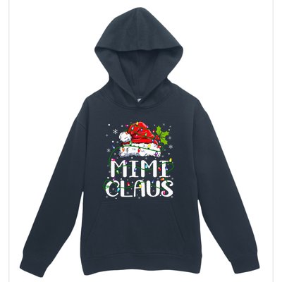 Mimi Claus  Christmas Lights Pajama Family Matching Urban Pullover Hoodie