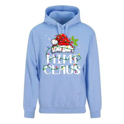 Mimi Claus  Christmas Lights Pajama Family Matching Unisex Surf Hoodie