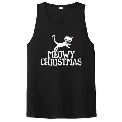 Meowy Christmas Cat Cute Meaningful Gift PosiCharge Competitor Tank