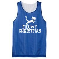 Meowy Christmas Cat Cute Meaningful Gift Mesh Reversible Basketball Jersey Tank