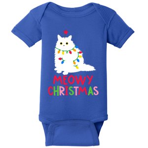 Meowy Christmas Cute Gift Baby Bodysuit