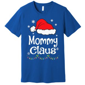 Mommy Claus Cool Gift Christmas Pajama Family Matching Xmas Gift Premium T-Shirt