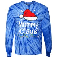 Mommy Claus Cool Gift Christmas Pajama Family Matching Xmas Gift Tie-Dye Long Sleeve Shirt