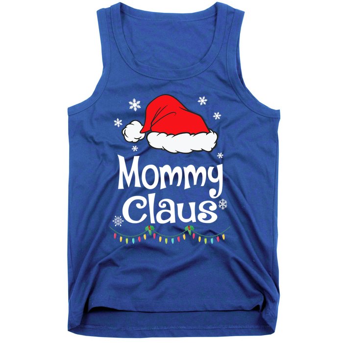 Mommy Claus Cool Gift Christmas Pajama Family Matching Xmas Gift Tank Top