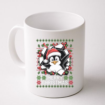 Merry Christmas Cute Penguin Costume Xmas Celebration Gift Coffee Mug