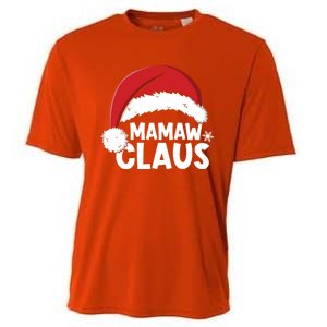 Mamaw Claus Christmas Family Matching Pajamas Xmas Santa Gift Cooling Performance Crew T-Shirt