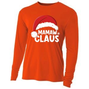 Mamaw Claus Christmas Family Matching Pajamas Xmas Santa Gift Cooling Performance Long Sleeve Crew