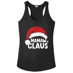 Mamaw Claus Christmas Family Matching Pajamas Xmas Santa Gift Ladies PosiCharge Competitor Racerback Tank