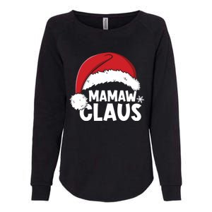 Mamaw Claus Christmas Family Matching Pajamas Xmas Santa Gift Womens California Wash Sweatshirt