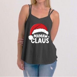 Mamaw Claus Christmas Family Matching Pajamas Xmas Santa Gift Women's Strappy Tank