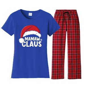 Mamaw Claus Christmas Family Matching Pajamas Xmas Santa Gift Women's Flannel Pajama Set