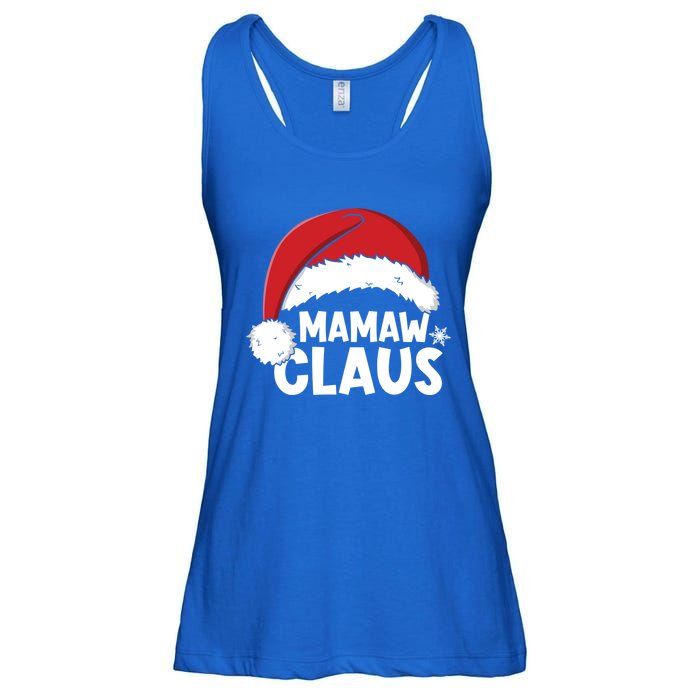 Mamaw Claus Christmas Family Matching Pajamas Xmas Santa Gift Ladies Essential Flowy Tank