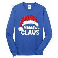 Mamaw Claus Christmas Family Matching Pajamas Xmas Santa Gift Tall Long Sleeve T-Shirt