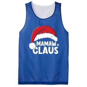 Mamaw Claus Christmas Family Matching Pajamas Xmas Santa Gift Mesh Reversible Basketball Jersey Tank