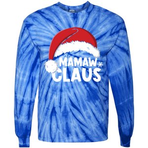 Mamaw Claus Christmas Family Matching Pajamas Xmas Santa Gift Tie-Dye Long Sleeve Shirt