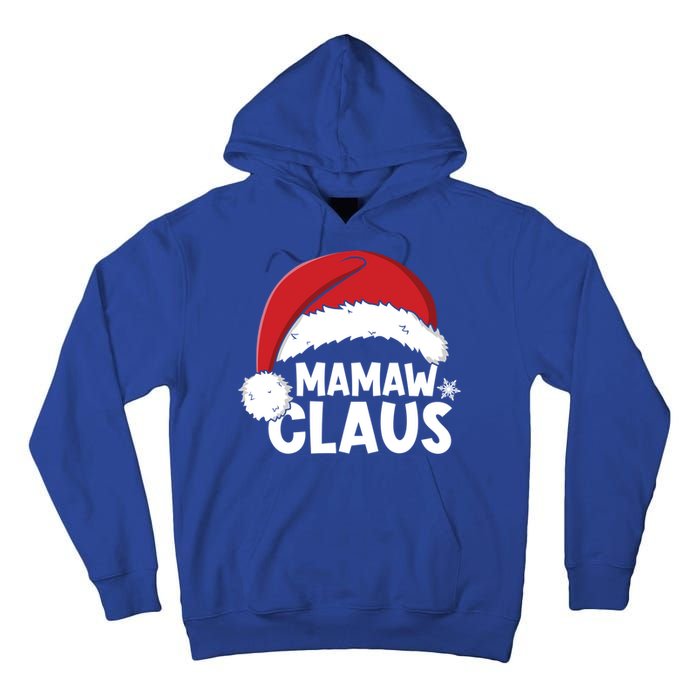 Mamaw Claus Christmas Family Matching Pajamas Xmas Santa Gift Tall Hoodie