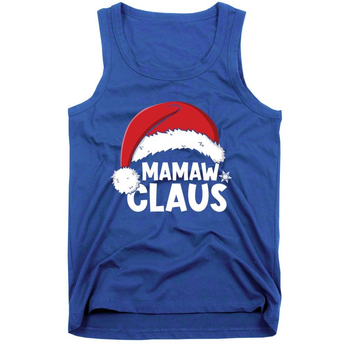 Mamaw Claus Christmas Family Matching Pajamas Xmas Santa Gift Tank Top