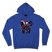 Meowy Catmas Christmas Cat Kitten Santa Hat Xmas Family Gift Hoodie