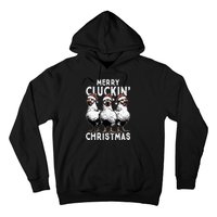 Merry Cluckin Christmas Funny Christmas Graphic Hoodie