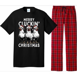 Merry Cluckin Christmas Funny Christmas Graphic Pajama Set