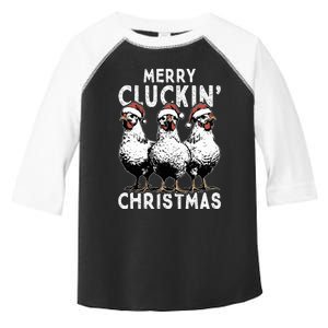 Merry Cluckin Christmas Funny Christmas Graphic Toddler Fine Jersey T-Shirt