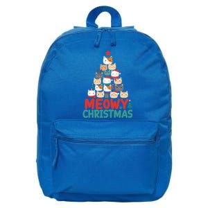 Meowy Christmas Cute Gift 16 in Basic Backpack