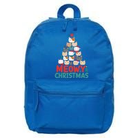 Meowy Christmas Cute Gift 16 in Basic Backpack