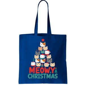 Meowy Christmas Cute Gift Tote Bag