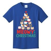 Meowy Christmas Cute Gift Kids T-Shirt