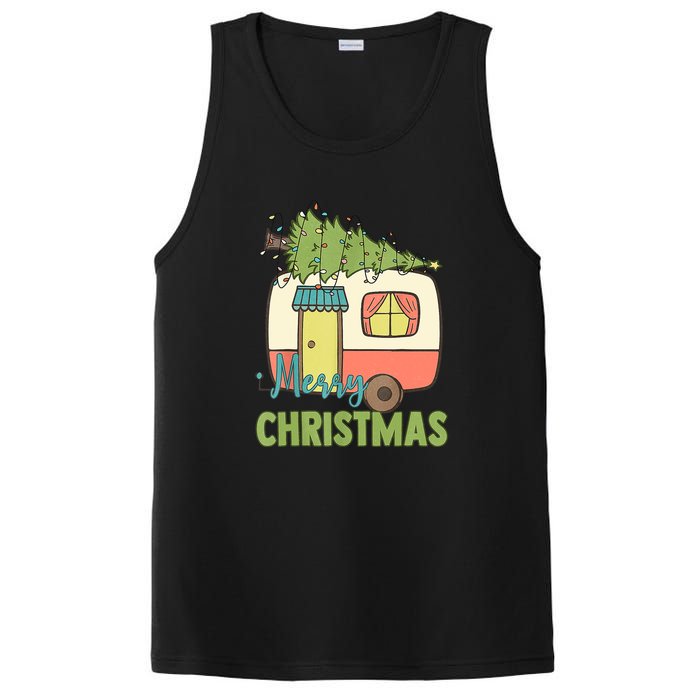 Merry Christmas Camping Van Trailer Xmas Tree Gift PosiCharge Competitor Tank