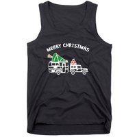 Merry Christmas Caravan Camping RV Trailer Xmas Tree Gift Tank Top