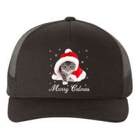 Merry Catmas Cute Cat Kitten Santa Hat Christmas Gift Funny Yupoong Adult 5-Panel Trucker Hat