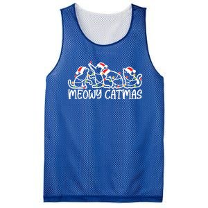 Meowy Catmas Cat Lover Christmas Great Gift Mesh Reversible Basketball Jersey Tank