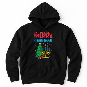 Merry Chrismukkah Christmas Cool Xmas Pajama Hanukkah Jewish Long Sleeve Hoodie