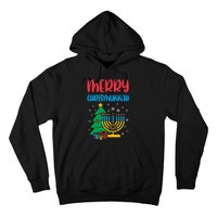 Merry Chrismukkah Christmas Cool Xmas Pajama Hanukkah Jewish Long Sleeve Hoodie