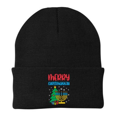 Merry Chrismukkah Christmas Cool Xmas Pajama Hanukkah Jewish Long Sleeve Beanie