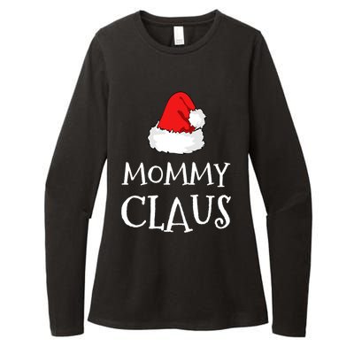 Mommy Claus Christmas Hat Family Pj Group Matching Pajama Gift Womens CVC Long Sleeve Shirt