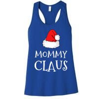 Mommy Claus Christmas Hat Family Pj Group Matching Pajama Gift Women's Racerback Tank