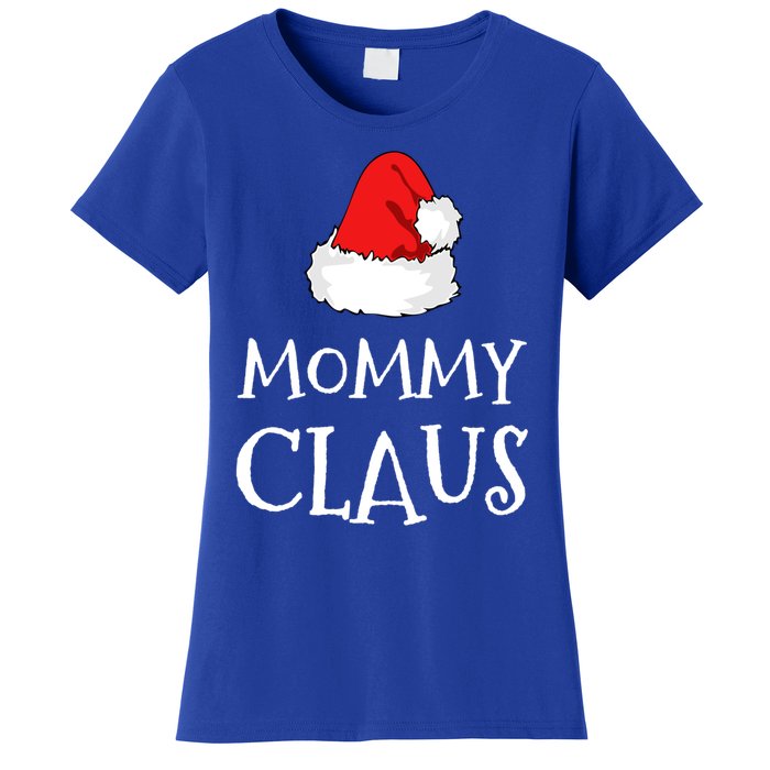 Mommy Claus Christmas Hat Family Pj Group Matching Pajama Gift Women's T-Shirt