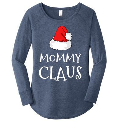 Mommy Claus Christmas Hat Family Pj Group Matching Pajama Gift Women's Perfect Tri Tunic Long Sleeve Shirt