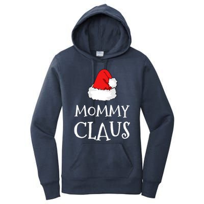 Mommy Claus Christmas Hat Family Pj Group Matching Pajama Gift Women's Pullover Hoodie