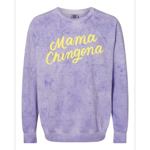 Mama Chingona Chicana Mom Mexican American Chicano Feminista Great Gift Colorblast Crewneck Sweatshirt