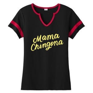 Mama Chingona Chicana Mom Mexican American Chicano Feminista Great Gift Ladies Halftime Notch Neck Tee