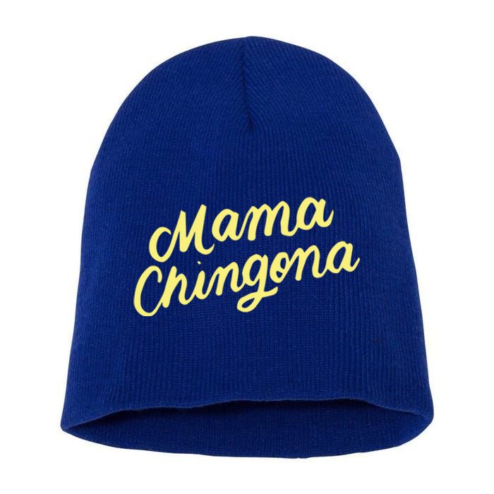 Mama Chingona Chicana Mom Mexican American Chicano Feminista Great Gift Short Acrylic Beanie