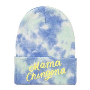 Mama Chingona Chicana Mom Mexican American Chicano Feminista Great Gift Tie Dye 12in Knit Beanie