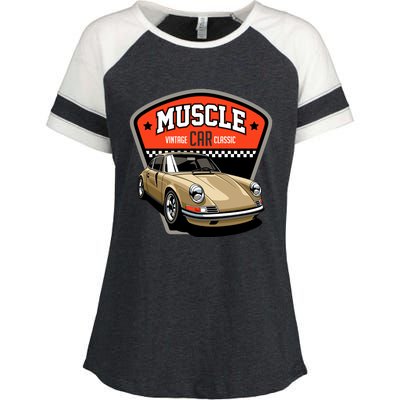 Muscle Car Classic Enza Ladies Jersey Colorblock Tee