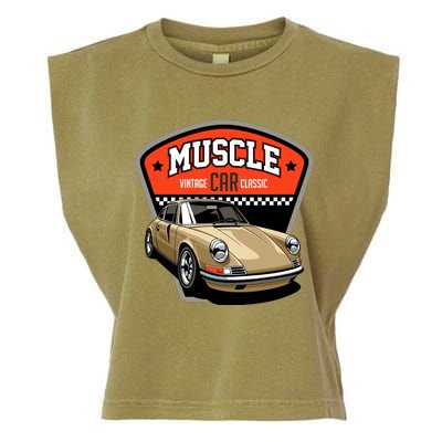 Muscle Car Classic Garment-Dyed Women's Muscle Tee