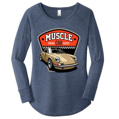 Muscle Car Classic Women's Perfect Tri Tunic Long Sleeve Shirt