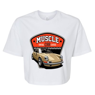 Muscle Car Classic Bella+Canvas Jersey Crop Tee